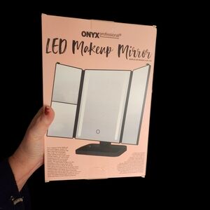 LED Makeup Mirror - Black